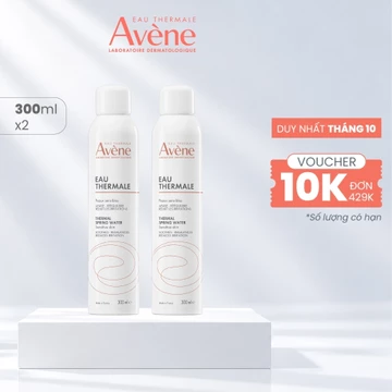 [KOL x Avene] Combo 2 chai xịt khoáng cấp ẩm Eau Thermale Avène EAU THERMALE 300ml giúp làm dịu và bảo vệ da
