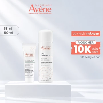 [Combo Minisize] Phục Hồi Da Avène – Xịt Khoáng Eau Thermale 50ml & Kem Cicalfate+ Repairing 15ml