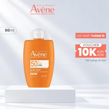 [KOL x Avene] Kem chống nắng chống tia UVA/UVB, ánh sáng xanh cho mọi loại da 50ml Ultra Fluid Invisible SPF 50 50ml