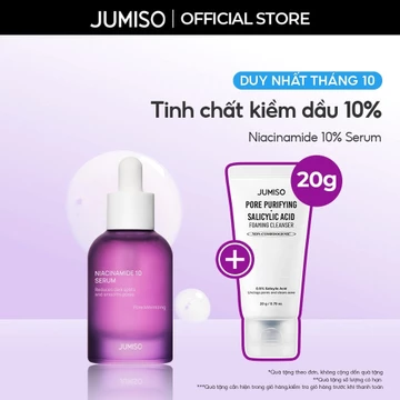 [Niacinamide 10%] Tinh chất hỗ trợ kiềm dầu, thu nhỏ lỗ chân lông, dưỡng sáng JUMISO Niacinamide 10% Serum