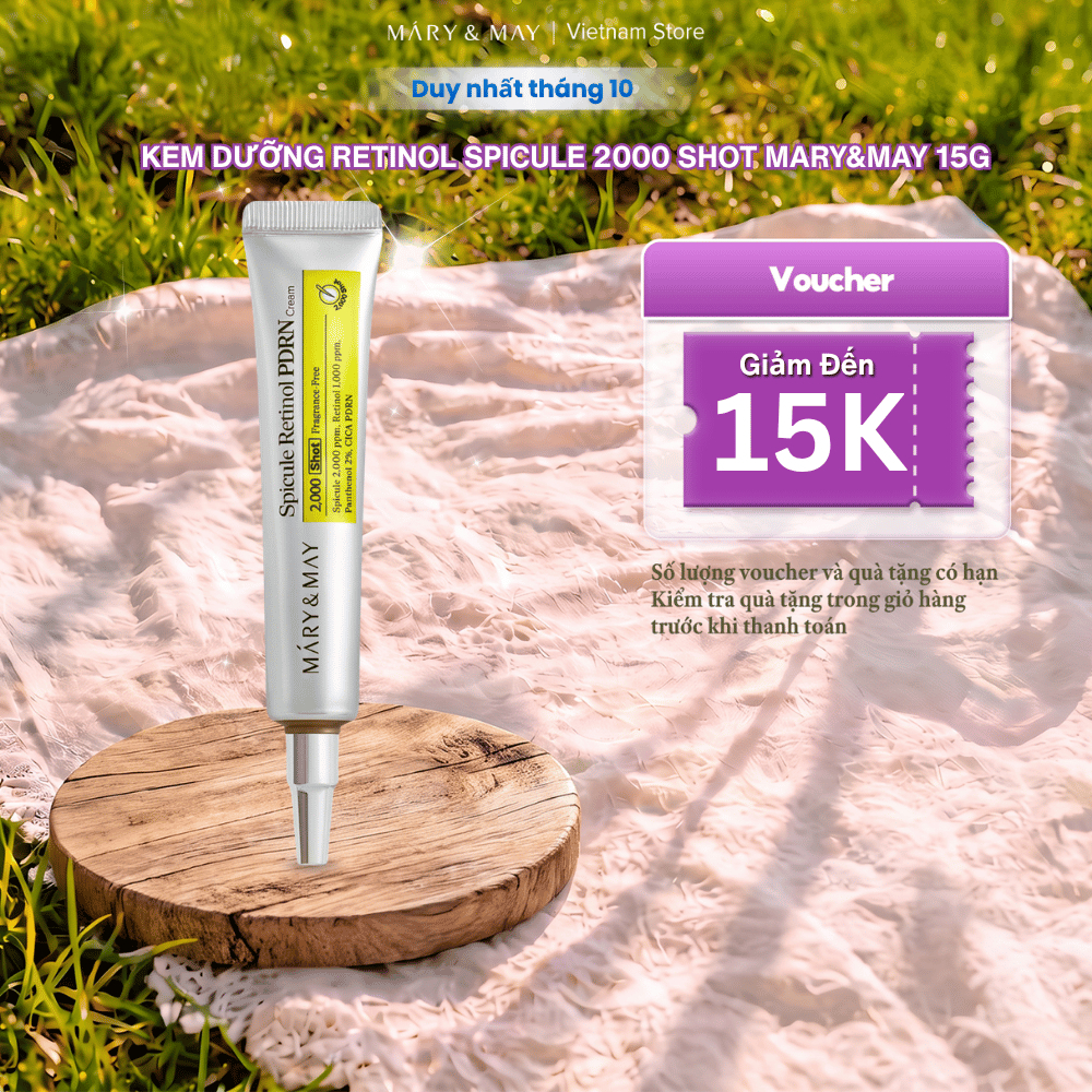 Kem Dưỡng Retinol Spicule 2000 shot Mary&May 15g | BigBuy360 - bigbuy360.vn