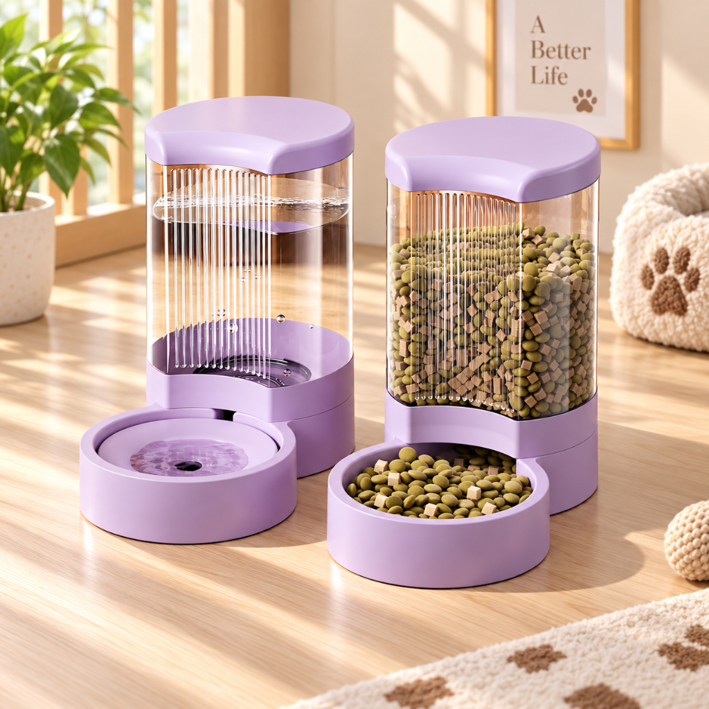 Bình nước cho chó mèo bình đựng thức ăn hạt khô tự động cho thú cưng cỡ lớn