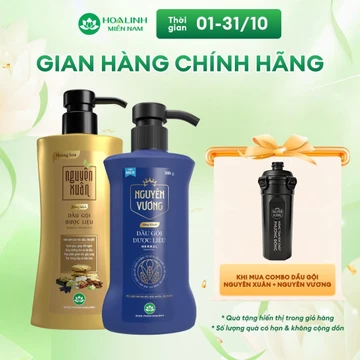 Combo Dầu gội cho tóc dầu bết – Nguyên Xuân Bồng bềnh 365g KM 35g & Nguyên Vương Sảng khoái 400g