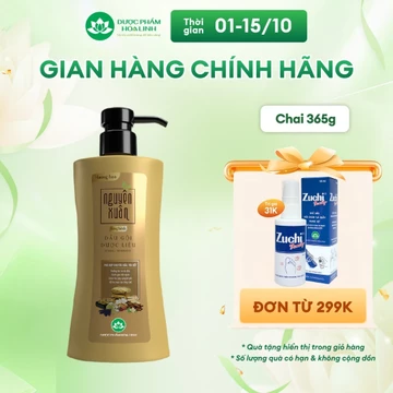 Dầu gội dược liệu Nguyên Xuân Bồng bềnh 365g - Dành cho tóc dầu bết - Tặng 35g giá không đổi