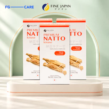 [DATE 1/2027] Combo 3 Hộp Natto Kinase Nhật Bản Hỗ Trợ Giúp Tan Cục Máu Đông - Fine Japan Premium Natto Kinase 300 Viên