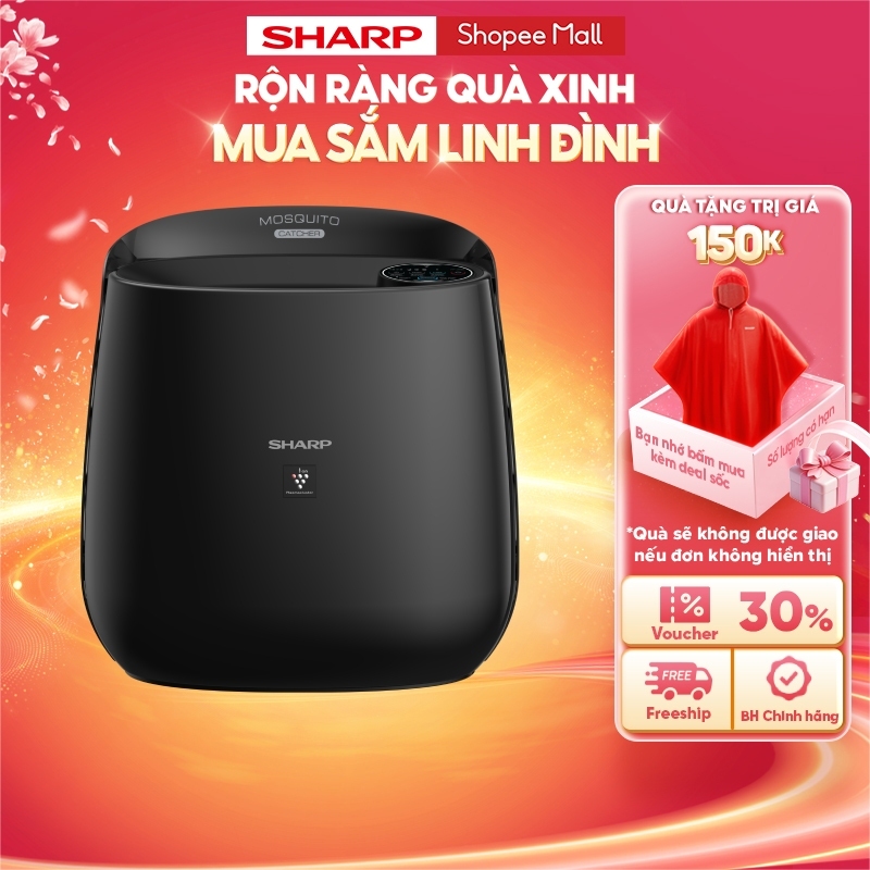 Máy Lọc Không Khí Và Bắt Muỗi Sharp FP-JM30V-B Hàng Thái Lan