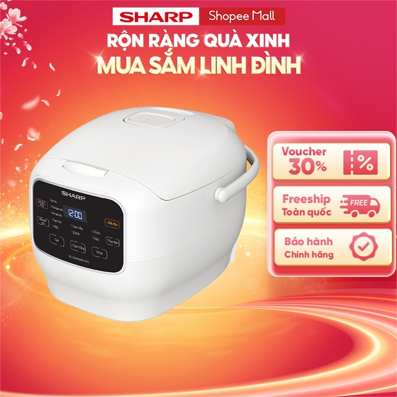 Nồi Cơm Điện Sharp KS-COM183MV-WH 1.8L