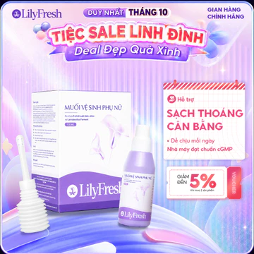 Dung Dịch Vệ Sinh Phụ Nữ / Nước Rửa Phụ Khoa LilyFresh - Làm Sạch Dịu Nhẹ, Bảo Vệ An Toàn Cho Nữ [100ml]