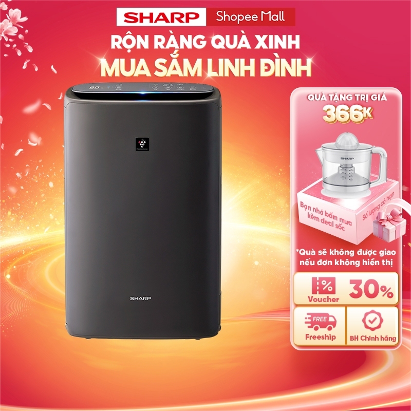 Máy lọc khí và tạo ẩm Sharp KI-N40V-W/H - Hàng chính hãng bảo hành 12 tháng