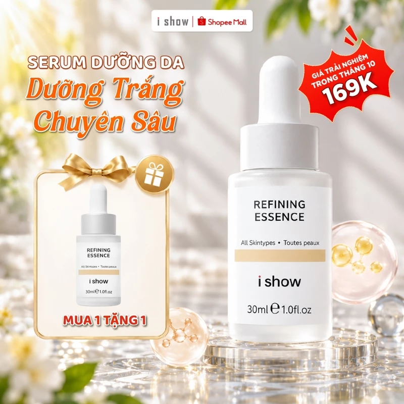 Serum Dưỡng Trắng Da I SHOW Tinh Chất Ốc Sên Collagen Dưỡng Ẩm Làm Sáng Đều Màu Da 30ml — ảnh 1