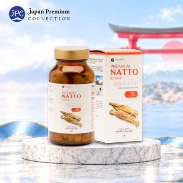 Viên Natto Kinase Hỗ Trợ Giảm Cholesterol Trong Máu, - Fine Japan Natto kinase 2000FU (300 Viên)