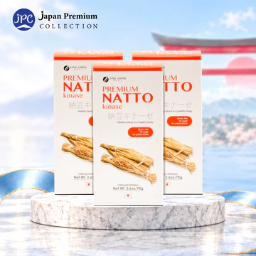 Combo 3 Natto Hỗ Trợ Giảm Cholesterol, Giảm Huyết Khối - Fine Japan Natto Kinase 2000FU 300 Viên