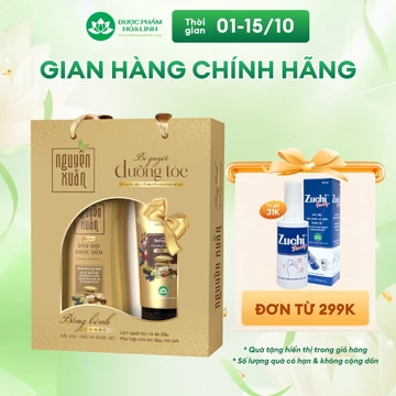 Combo Dầu gội 260g và Dầu xả 160g Nguyên Xuân bồng bềnh _ Dành cho tóc dầu bết