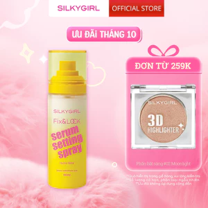 [New Arrival] Xịt Khóa Makeup Cấp Ẩm Căng Bóng Silkygirl Fix & Lock Serum Setting Spray Hydra Glow 100ml