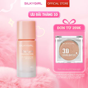 [New Arrival] Kem nền dưỡng da che phủ lâu trôi Silkygirl Serum Foundation 28ML