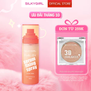 [New Arrival] Xịt Khóa Makeup Mịn Lì Lâu Trôi Silkygirl Fix & Lock Serum Fixing Spray Powder Matte 100ml
