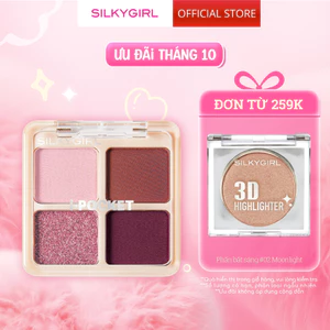 [New Arrival] Bảng Phấn Mắt 4 Ô Silkygirl i-Pocket Shadow Quad - 4g