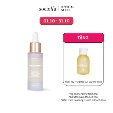 Tinh Chất Hỗ Trợ Tăng Cường Lợi Khuẩn Zakka Naturals Probiotic Skin Strength & Defense Booster Serum