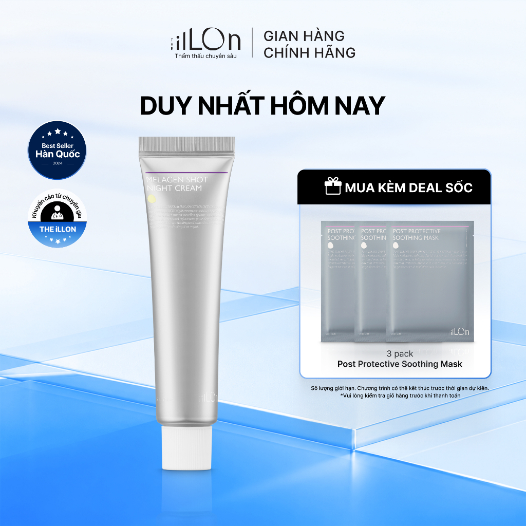 Kem Dưỡng Ban Đêm Làm Sáng Da Mờ Thâm Melagen Shot Night Cream 50g