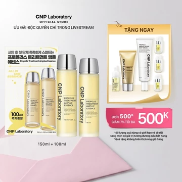 [CNP Laboratory x Lucie] Set Nước thần keo ong phục hồi làn da CNP Propolis Treatment Ampule Essence 150ml+100ml