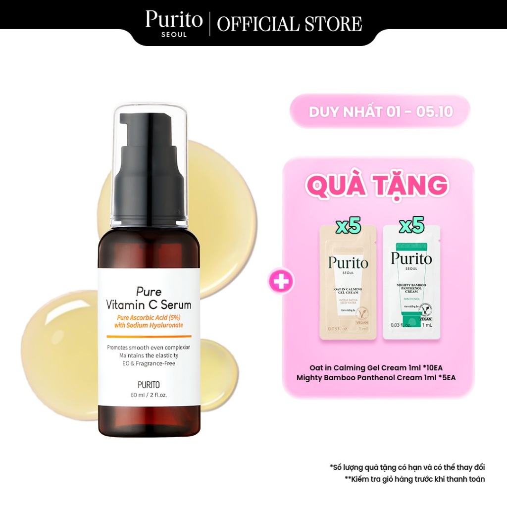 Tinh Chất Dưỡng Sáng Da PURITO Pure Vitamin C Serum 60ml