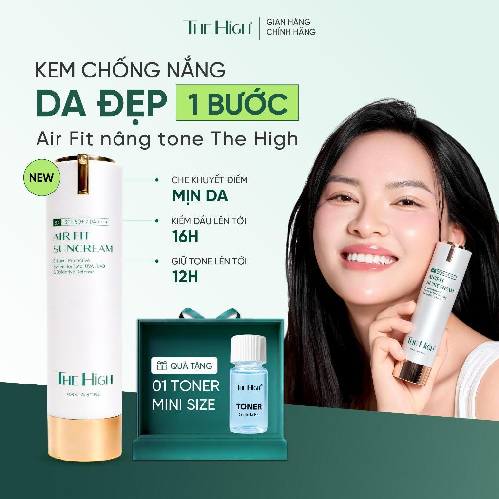 [BẢN NÂNG CẤP] Kem Chống Nắng Trang Điểm The High Airfit 40ml - Nâng Tông Đều Màu Da, Cấp Ẩm Không Để Lại Vệt Trắng