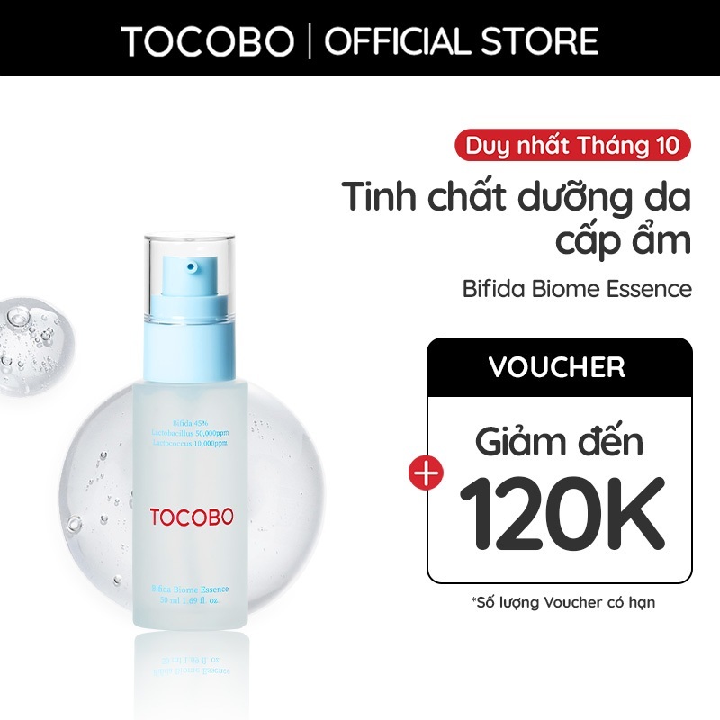 [DATE 04.2027] Tinh chất dưỡng da tăng cường hàng rào bảo vệ da Tocobo Bifida Biome Essence 50ml