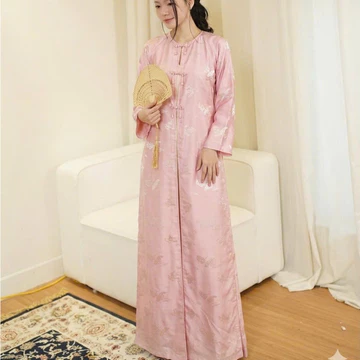 (BST HOT 2027) ÁO DÀI NỮ TỨ THÂN CỔ TRÒN ( TẰNG BỜM) CHẤT VẢI TẰM CAO CẤP THIẾT KẾ SAN TRỌNG