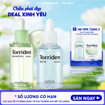 Serum Torriden tinh chất thuần chay cấp ẩm, làm dịu da Dive-In Serum 50ml thegioiskinfood