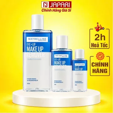 Nước Tẩy Trang Mắt Môi Maybelline Eye & Lip CHÍNH HÃNG Mini/Full - Nước Dầu Tẩy Trang Làm Sạch Makeup - Japari