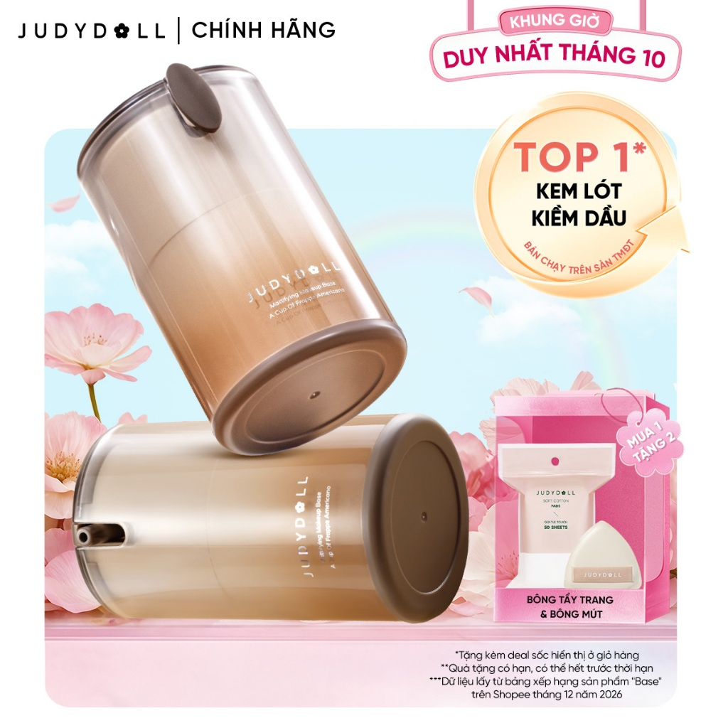 Kem lót kiềm dầu có dưỡng 2in1 Judydoll Mattifying Makeup Base 30g