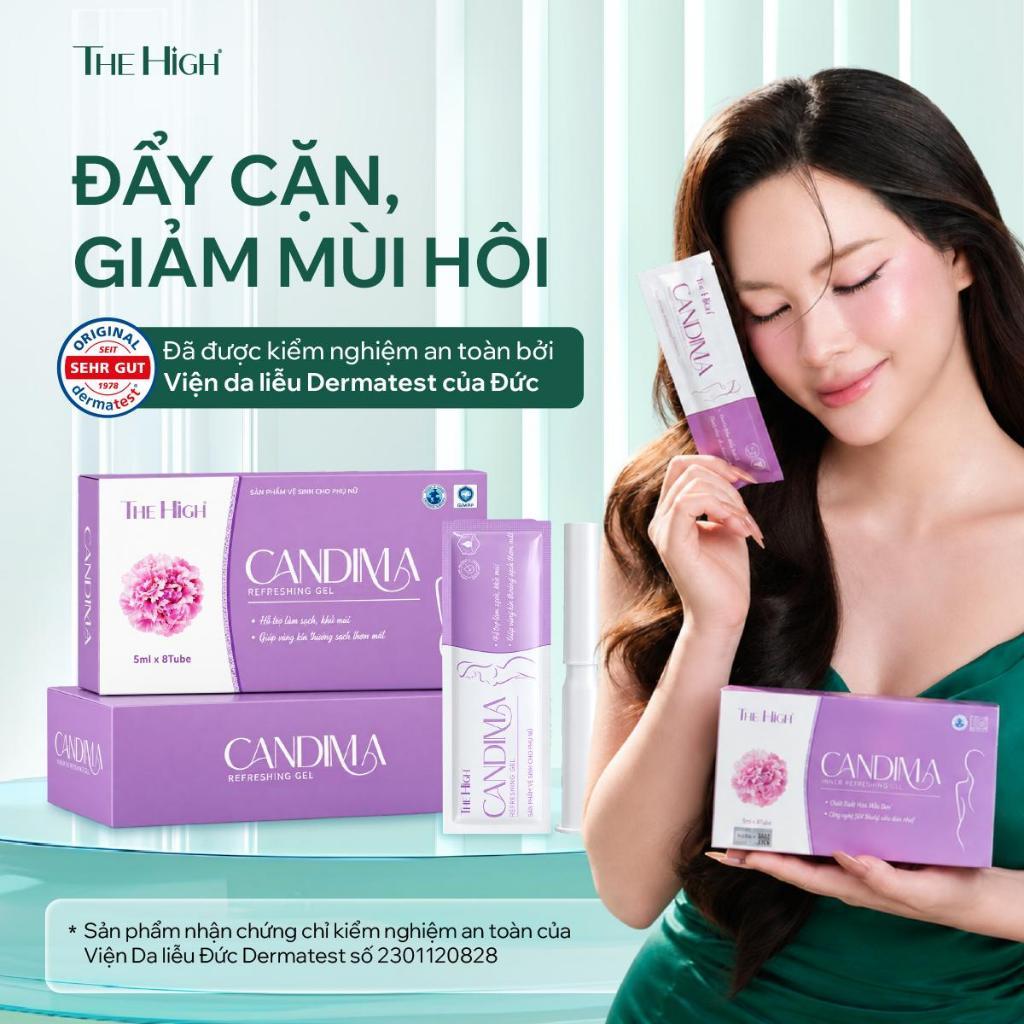 [CÓ QUÀ] Dung Dịch Vệ Sinh Phụ Nữ The High Candima Dạng Gel 8 Gói - Làm Sạch Dịu Nhẹ, Hỗ Trợ Khử Mùi