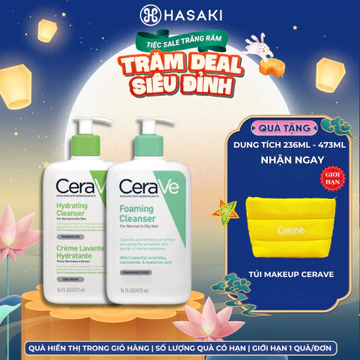 [DAILY] Sữa Rửa Mặt Cerave Sạch Sâu Cho Da Thường Đến Da Dầu, Da Khô Hasaki Sản Phẩm Chính Hãng
