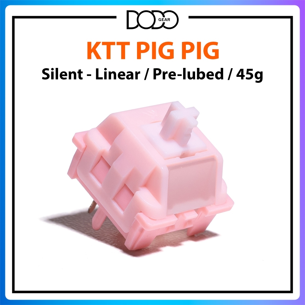 Switch KTT Pig Pig 5 PIN Silent Linear 45g công tắc bàn phím Switch KTT ...