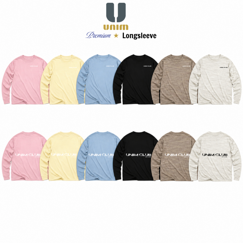 Áo Thun Dài Tay LongSleeve Unim Fashion Cotton Xước Co Giãn 4 Chiều Premium Hình In Cao Su Nổi Hiệu Ứng Xước Không Co Rú