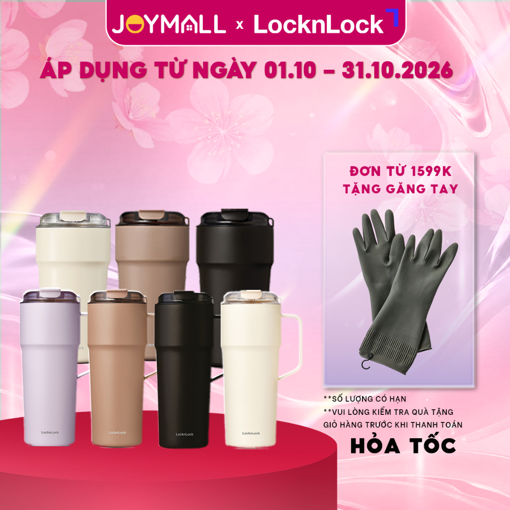 Ly Giữ Nhiệt LocknLock LHC4357 500ml Metro Cafe Tumbler, Hàng chính hãng, Thép Phủ Sứ - JoyMall