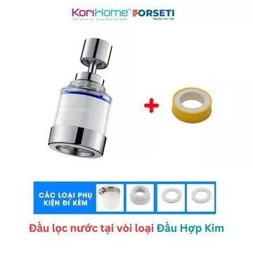 Bộ Lọc Nước Sinh Hoạt Chậu Rửa, Đầu Lọc Nước Tại Vòi Forseti Xoay 360 Độ Lọc Nước Tại Vòi Chậu Rửa Tiện Dụng Đa Năng