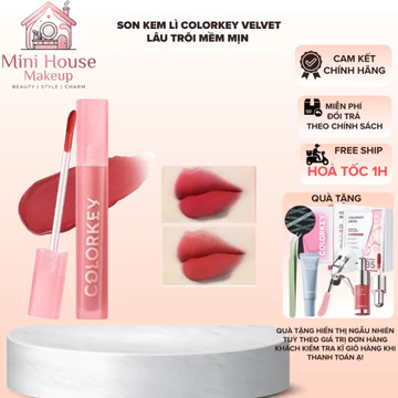 COLORKEY Son Kem Lì Velvet lâu trôi mềm mịn nhẹ môi 3g | Minihouse