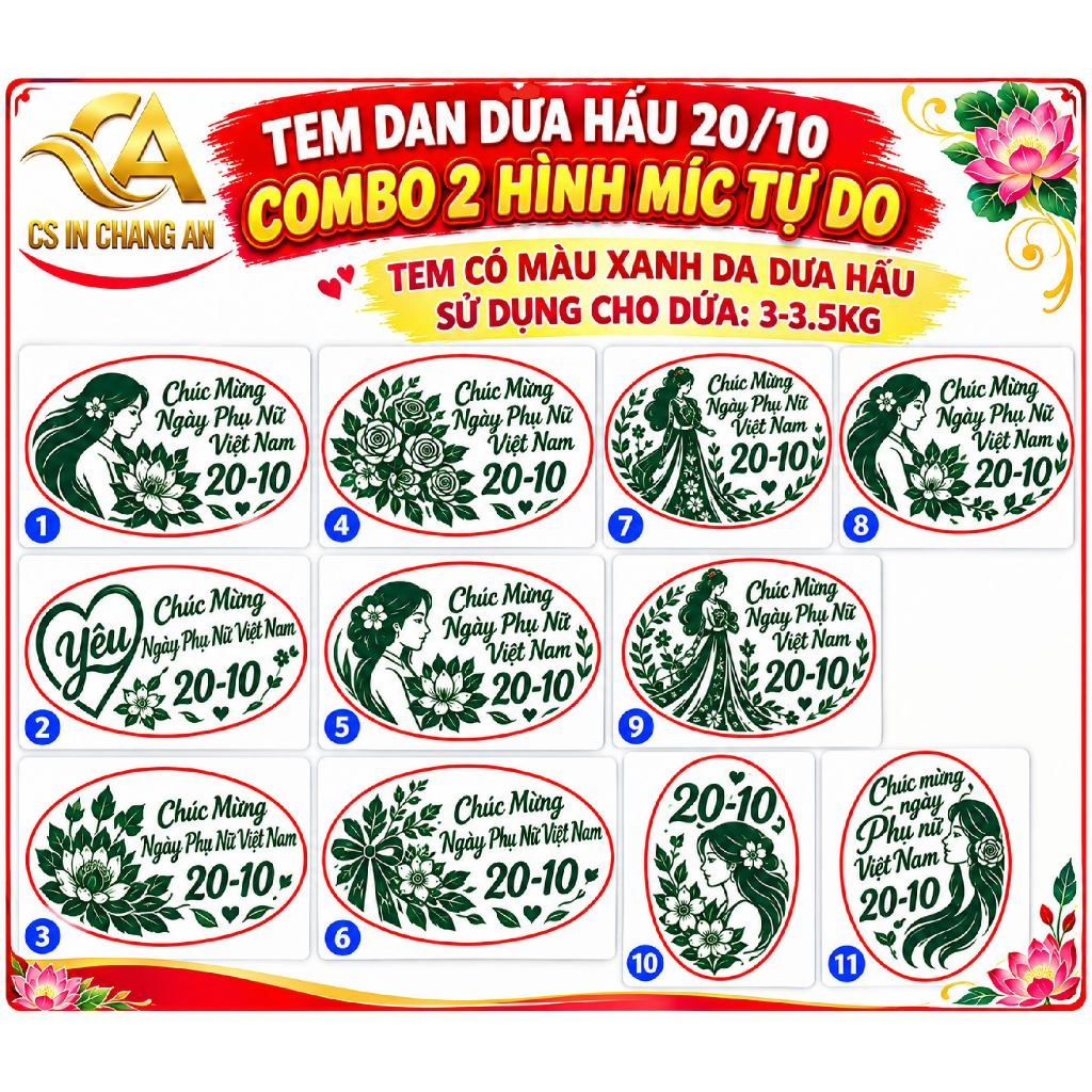 Tem dán 20/10 - Giá Tốt, Sale Tháng 10, Freeship 0Đ | Shopee Việt Nam