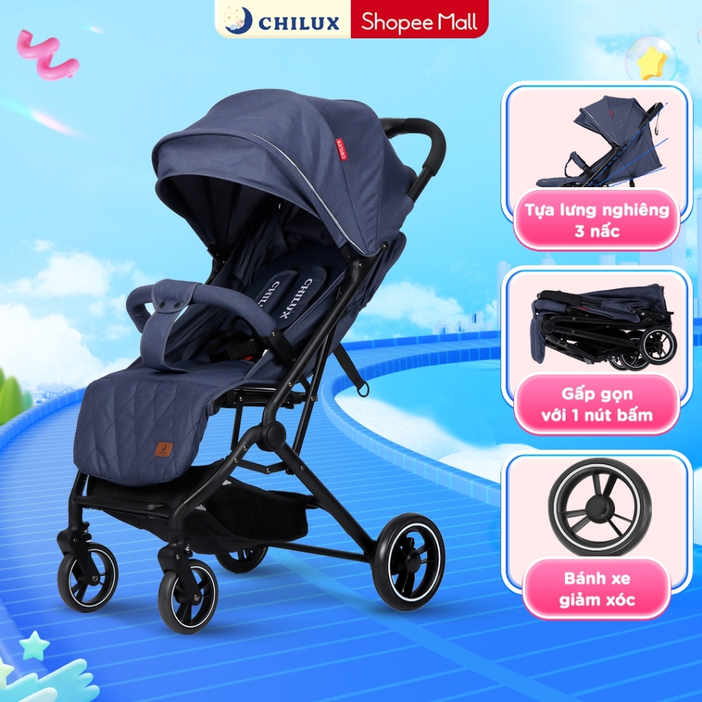 Xe đẩy gấp gọn Chilux M02 - Thiết kế khoa học, Tính năng vượt trội