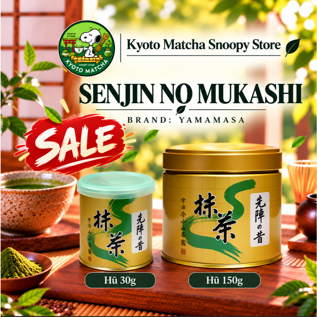 Bột matcha Yamamasa SENJIN NO MUKASHI - Hũ 30g/ Hũ 150g