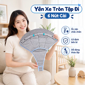 Yên 6 Lỗ Không Phải Xe Dành Cho Xe Tròn Tập Đi, Đệm Ngồi Xe Tập Đi Cho Bé Từ 6-24 Tháng MNTT146A