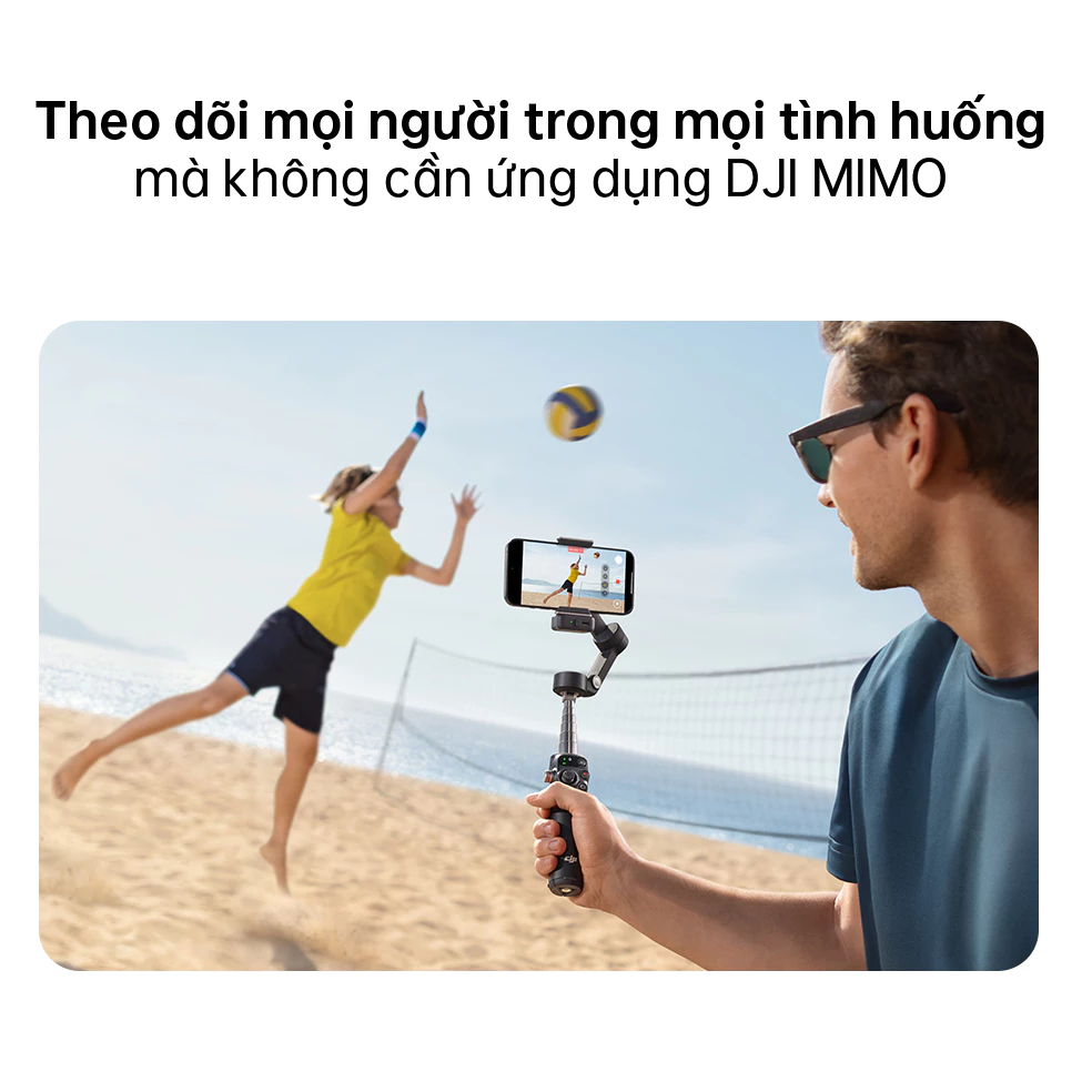 Gimbal chống rung điện thoại DJI Osmo Mobile 7 theo dõi chủ thể, 7P có mô đun tích hợp đèn chiếu sáng (DJI OM 7 Series)