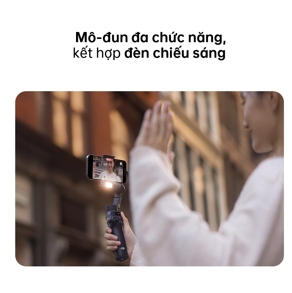 Gimbal chống rung điện thoại DJI Osmo Mobile 7 theo dõi chủ thể, 7P có mô đun tích hợp đèn chiếu sáng (DJI OM 7 Series)