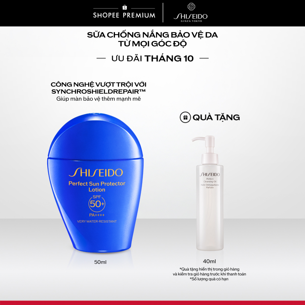 Sữa chống nắng dưỡng da Shiseido GSC Perfect Sun Protector Lotion SPF50+ 50ml
