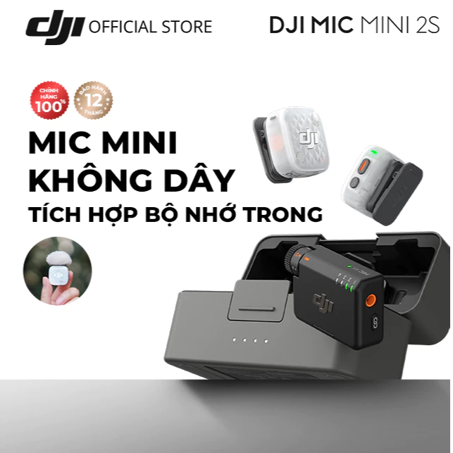 DJI Mic Mini 2S không dây nhỏ gọn (DJI Mic Mini 2S)
