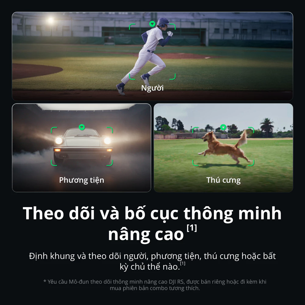 Gimbal máy ảnh DJI RS 5 chống rung cho camera DSLR và Mirrorless nâng cấp theo dõi thông minh, sạc siêu tốc (DJI RS 5)