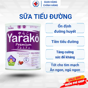 Sữa Tiểu Đường Dành Cho Người Tiểu Đường Và Tiền Đái Tháo Đường YARAKO PREMIUM GLU ISOMALT