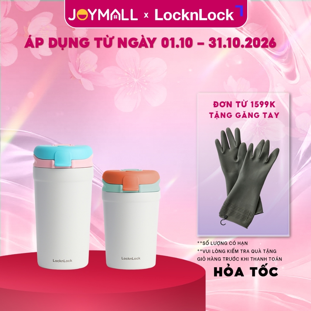 Ly giữ nhiệt LocknLock LHC4290 LHC3276 320ml, LHC4298 430ml, Hàng chính hãng, có ống hút - JoyMall