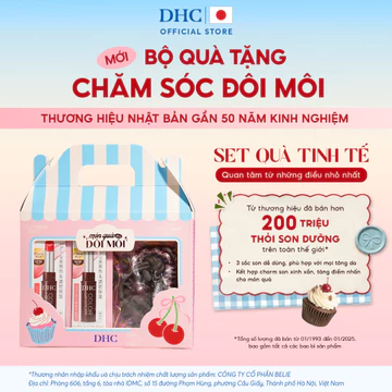 [Set Quà Tinh Tế] Bộ Quà Tặng DHC Chăm Sóc Đôi Môi - Set Son dưỡng môi DHC